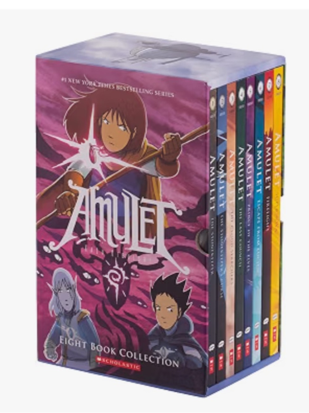 Amulet 8 Books Collection Box Set (Books 1-8) By Kazu Kibuishi NEW